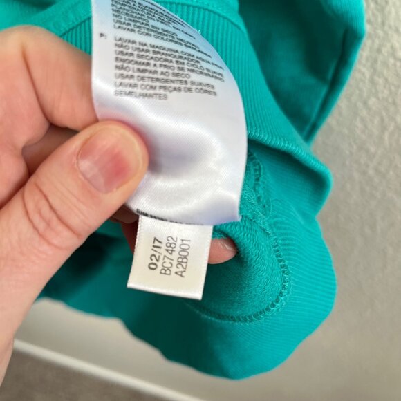 AdiPure By Adidas Mens Medium Green Golf Quarter-Zip Pullover - Picture 9 of 12